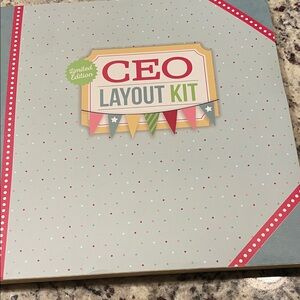 Paper scrapbooking- CEO LAYOUT KIT by Lisa Bearnson